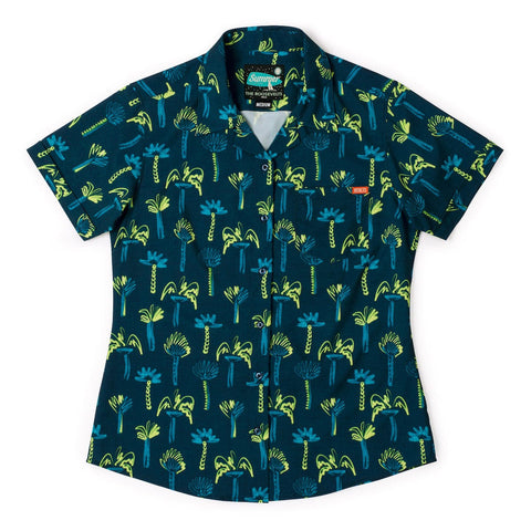 rsvlts-xs-rsvlts-womens-short-sleeve-shirt-neon-palmies-womens-kunuflex-short-sleeve-shirt